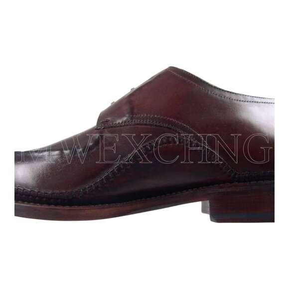ZENOBI GOODYEAR WELT MOC TOE OXFORDS ITALIAN MENS DRESS SHOES NEW IN BOX EU 42 main image 11